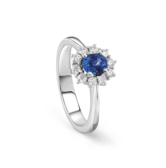 Anello Salvini Donna LOVE for COLOR in Oro bianco Zaffiro blu 0.33 Ct 20099762 - 20099762